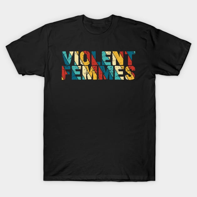 Retro Color - Violent Femmes T-Shirt by Arestration